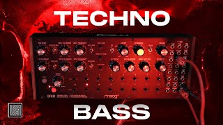 Techno Bass with DFAM Patch from scratch Moog DFAM Techno Tutorial [upl. by Convery]