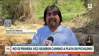 No es primera vez Reabren camino a playas en Pichilemu [upl. by O'Connor]