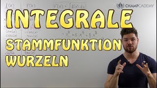 Integralrechnung Stammfunktion Wurzeln [upl. by Llener]