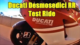 Ducati Desmosedici RR Test Ride [upl. by Yhtak65]