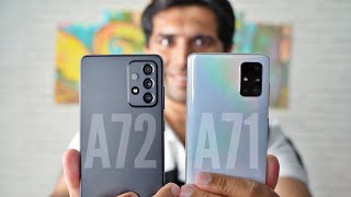 Samsung Galaxy A72 vs A71 Full Comparison [upl. by Punke]