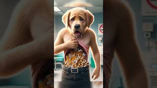 Sad story of cute dog 😢 ai dog aidog cute puppy aiart funny story cancer [upl. by Sikras]