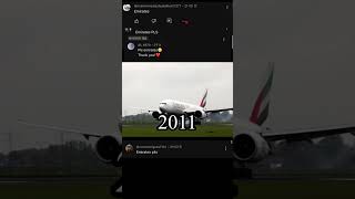 Evolution of Emirates airlines🇦🇪 [upl. by Lesslie]