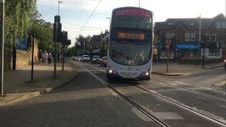 First Sheffield 37250 turns down Leppings Lane with the 1618 Route 98 service to Totley Brook [upl. by Nadnarb]