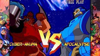 MARVEL vs CAPCOM Fighting Collection  CYBER AKUMA playthrough  Nintendo Switch gameplay [upl. by Arnie281]