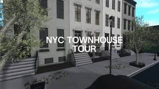 New York City townhouse tour 🗽 BLOXBURG BUILD [upl. by Theta325]