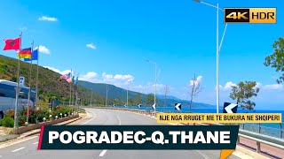 NJE NGA RRUGET ME TE BUKURA NE SHQIPERI  POGRADEC  QAF THANE DRIVING REALTIME Nr1ã€4K HDRã€‘ [upl. by Aiksas]