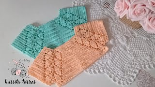 No creerás lo sencillo fácil y Rápido que se teje ¡ Canesú tejido a crochet para Bebe [upl. by Nurse]