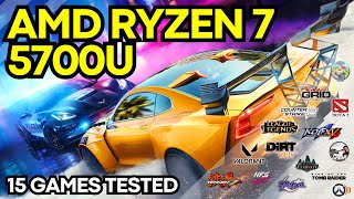 AMD Ryzen 7 5700U Gameplay Benchmarks 15 Games Tested [upl. by Eciuqram260]