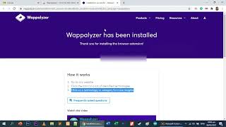 تثبيت إضافة كروم Wappalyzer  لمعرفة التقنيات المستخدمة في بناء المواقع [upl. by Chabot]