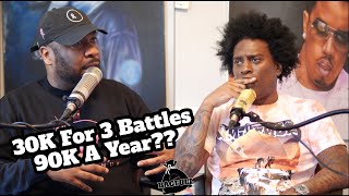 Do Battle Rappers Actually Make GOOD Money [upl. by Aicilyhp]