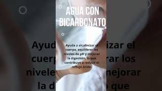 ¿Conoces los Beneficios del Agua con Bicarbonato 🌟💚 [upl. by Eimmit]