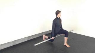 Lunge  In Place Barbell Between Legs [upl. by Banyaz]