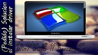 ¡Solucion instalar driver de video en laptop canaimawindows 7 [upl. by Fiann]