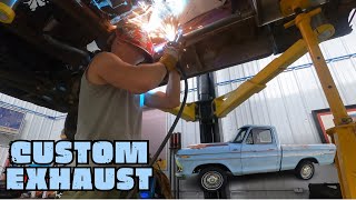 1979 Ford F100 300 I6 CUSTOM DUAL EXHAUST for CHEAP Budget Build Part 2 [upl. by Whit]