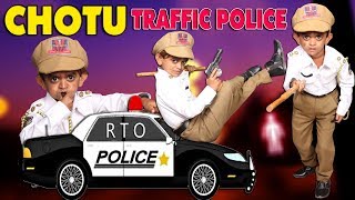 CHOTU KI TRAFFIC POLICE  छोटू छोटू की ट्रैफिक पुलिस  Khandesh Hindi Comedy  Chotu Comedy Video [upl. by Araas880]