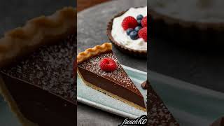 Delicious Chocolate tart chocolate pastry pastrylovers darkchocolate sweets [upl. by Nylirak]