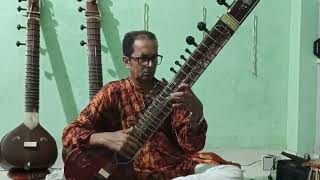 Ye chamak ye damak on sitar music sitar ytshorts [upl. by Yleme]