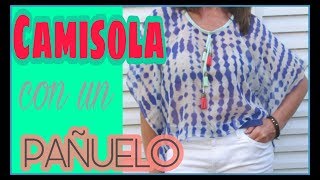 Como hacer una CAMISOLA con un PAÑUELO  Fabiana Marquesini  21 [upl. by Ainuj229]