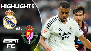 🔥 MBAPPE HOME DEBUT 🔥 Real Madrid vs Real Valladolid  LALIGA Highlights  ESPN FC [upl. by Helali172]