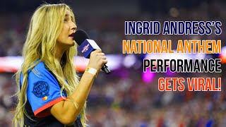 Ingrid Andress Flubs National Anthem Performance at Home Run Derby 2024 [upl. by Faires]