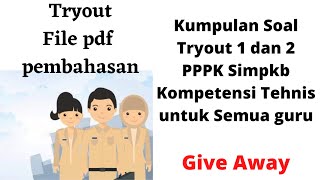 KUMPULAN 50 SOAL TRYOUT SIMPKB KOMPETENSI TEHNIS PEDAGOGI LATIHAN SOAL DAN FILE [upl. by Apple]