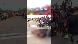 Crazy public 😱wheelierider bikermarjel Shorts Video rider wheelielover stunt bikermarjel [upl. by Neerol910]