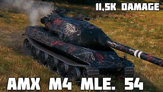 AMX M4 mle 54 WoT – 6Kills 115K Damage [upl. by Dazhehs]