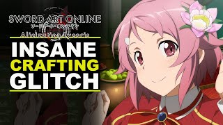 Sword Art Online Alicization Lycoris  Increase Craftsmen Trust FAST INSANE GLITCH [upl. by Killoran]