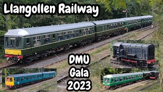 Llangollen Railway DMU Railcar Gala 2023  Class 08 104 108 109 127 diesel multiple units [upl. by Asirral373]