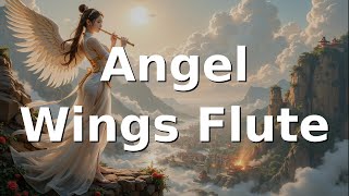 AI Girl with Angelic Wings Playing Flute from Above [upl. by Nevetse435]