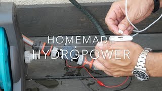 Homemade hydropower system [upl. by Asiluy]