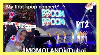 MOMOLAND LIVE IN DUBAI VLOGFANCAMS ft LUCENTE PT2 أول حفل مومولاند في دبي [upl. by Jehoash]