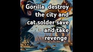 Gorilla destroy the city cat solder save it and take revengeshorts [upl. by Blanchette]