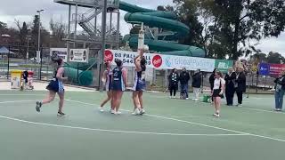 2024 BFNL netball elimination final Eaglehawk v Strathfieldsaye first quarter [upl. by Nnaerb]