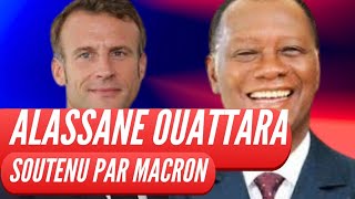 4e MANDAT  ALASSANE OUATTARA EST SOUTENU PAR EMMANUEL MACRON [upl. by Seuqcaj714]