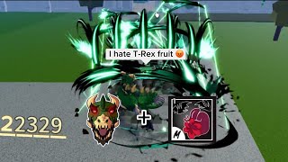 TRex  Sanguine Art Insane One Shot Combo 😳 Christmas Update Blox Fruits [upl. by Theresa395]