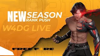 w4dg live M100  telugu player  new season br rank pushing with subs 💀freefire w4dg trending [upl. by Niattirb]