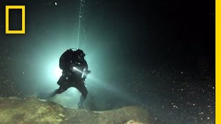 Diving in a Sacred Maya Cave  National Geographic [upl. by Dnama]