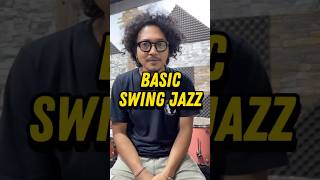 BASIC SWING JAZZ DRUM BEAT For BEGINNERS  jazz swingjazz jazzdrumming jazzdrummer drumlessons [upl. by Tamma]