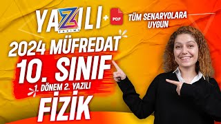 10SINIF FİZİK 1DÖNEM 2YAZILI Hazırlık  20232024 Güncel Yazılı Formatı📂PDF [upl. by Llejk]