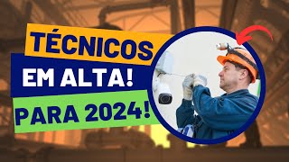 5 CURSOS TÉCNICOS em ALTA para 2024 que empregam BASTANTE [upl. by Arral633]