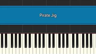 Pirates  Pirate Jig Piano Play Along [upl. by Annaehr]