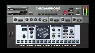 Chromaphone 2 Kicks Snares Toms HiHats Cymbals banks preview [upl. by Ymmik]