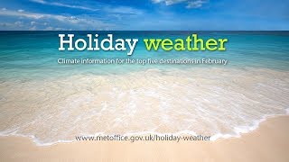 February holiday weather  Turkey Spain Cyprus Egypt Canary Islands [upl. by Brannon]