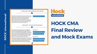 HOCK CMA Final Review and Mock Exams [upl. by Leahcimal]