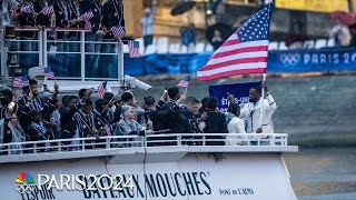 Behind the scenes and on the boat with Team USA at the Opening Ceremony  Paris Olympics [upl. by Batha]