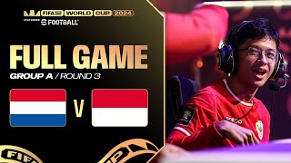 FeWCeFootball Console  NETHERLANDS v INDONESIA  GROUP A  R3 FULL MATCH [upl. by Ainotna]