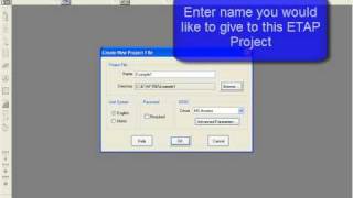 Create New Project using ETAP Software 55 [upl. by Che596]