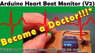 Arduino Pulse Heart beat sensor with quotECGquot display [upl. by Nnyletak]